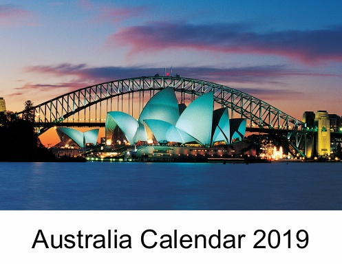 Australia Top Sights Calendar