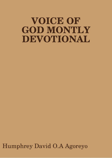 VOICE OF GOD MONTLY DEVOTIONAL