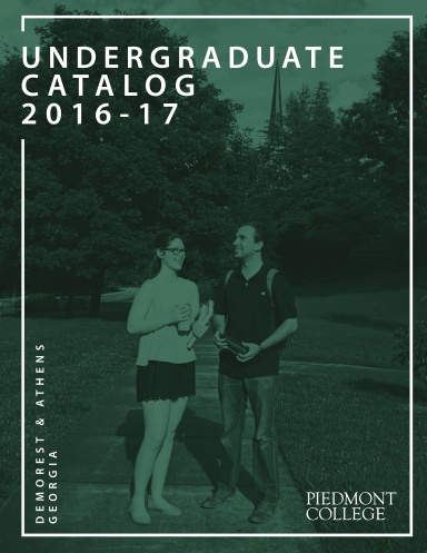 Piedmont College 2016-2017 Undergrad Catalog