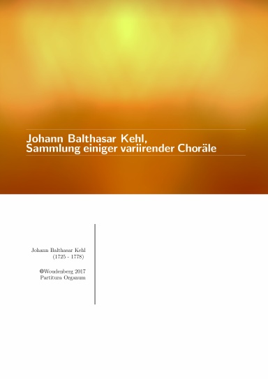 Collection of chorale preludes (Black and White edition)