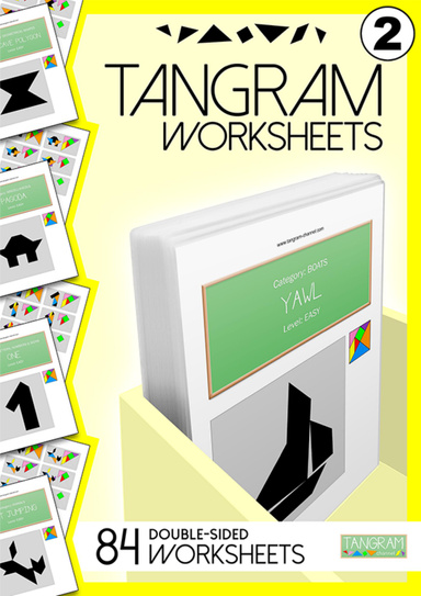 Tangram Worksheets VOL.2 - 84 double-sided Worksheets