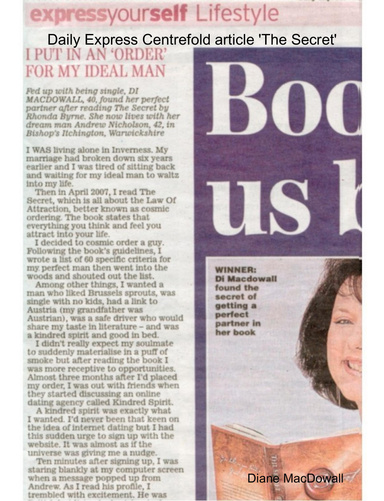 Daily Express Centrefold article - 'The Secret'