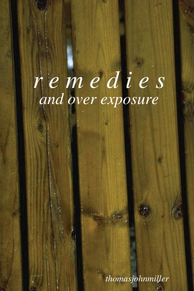 r e m e d i e s  and over exposure - First Edition Paperback (remedies, overexposure)