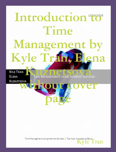 Introduction to Time Management