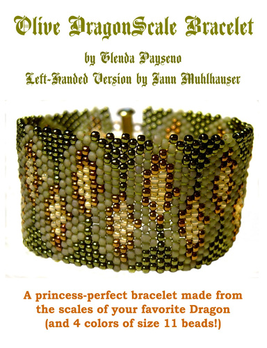 Olive DragonScales Bracelet for Left-Handers