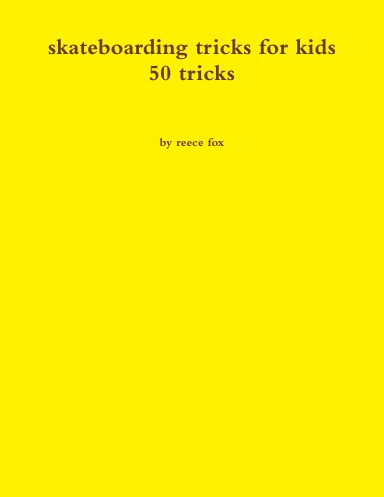 skateboarding tricks for kids