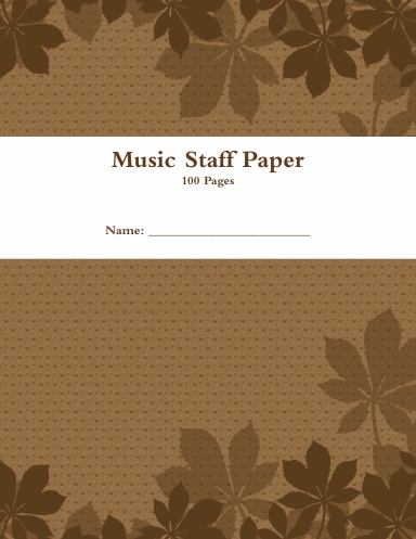 Music Staff Paper