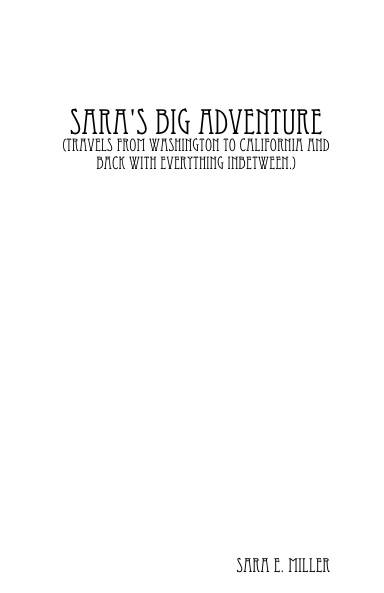 Sara's Big Adventure