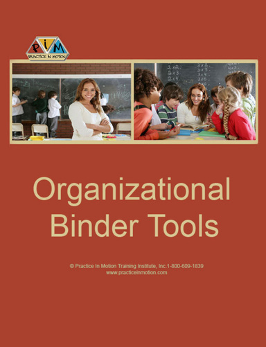 Organizational Tools Folder