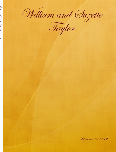 Bill and Suzette Wedding book