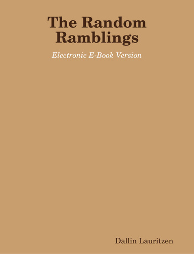 The Random Ramblings E-Book