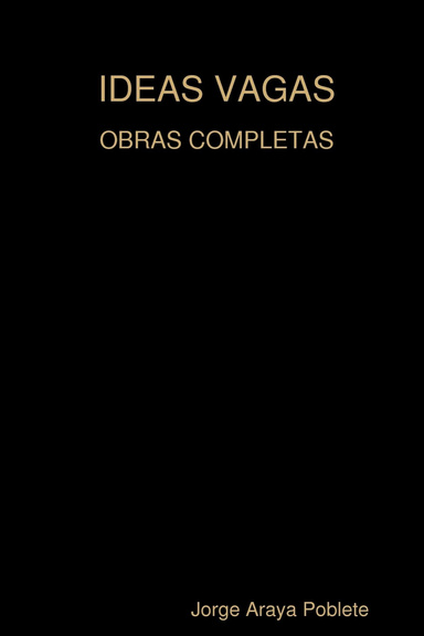 Ideas vagas Obras completas