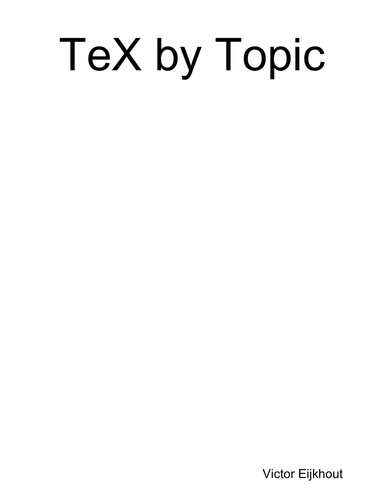 Tex By Topic