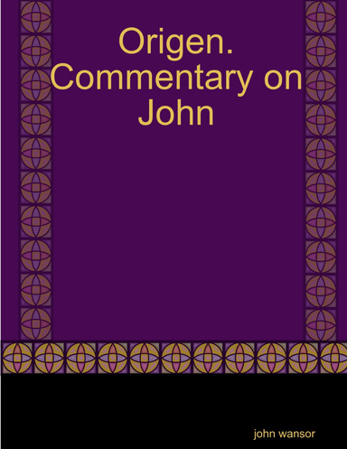 Origen. Commentary on John