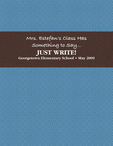 Mrs. Estefan's Class Has Something to Say...JUST WRITE!