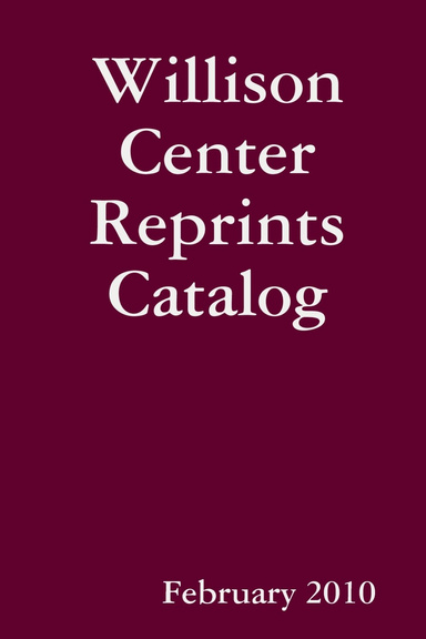 Willison Center Reprints Catalog