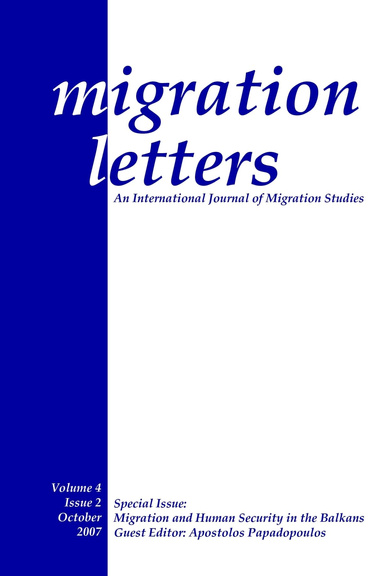 Migration Letters, Volume 4, No.2, October 2007