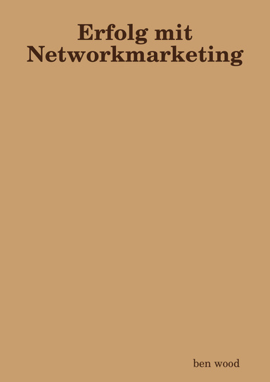 Erfolg mit Networkmarketing