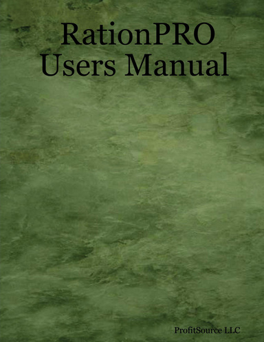 RationPRO Users Manual
