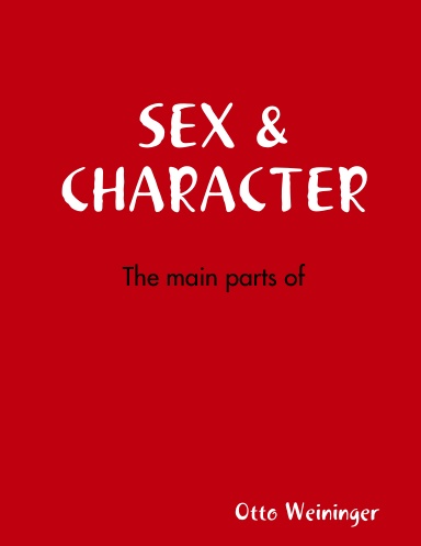 SEX & CHARACTER