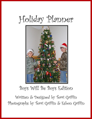 Holiday Planner Boys Will Be Boys Edition