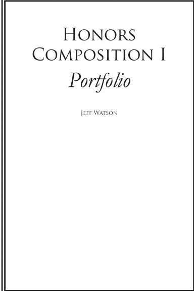 Honors Composition I Portfolio