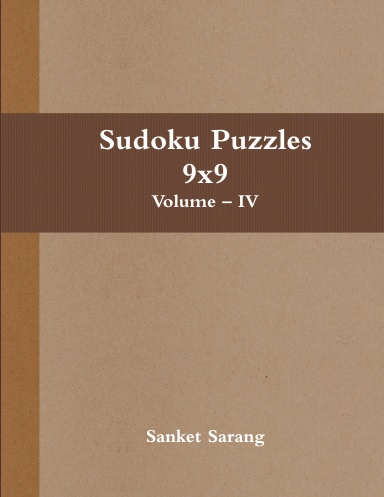 Sudoku Puzzles 9x9 Vol – IV