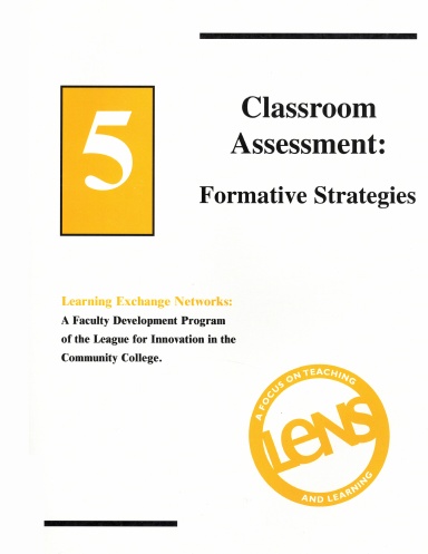 LENS Module 5, Classroom Assessment:  Formative Strategies