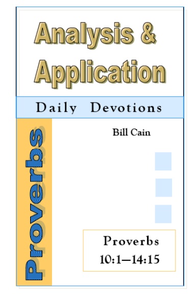 Proverbs: Analysis & Application