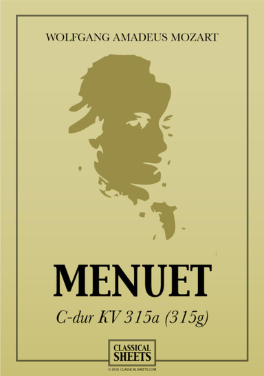 Menuet C-dur KV 315a (315g)