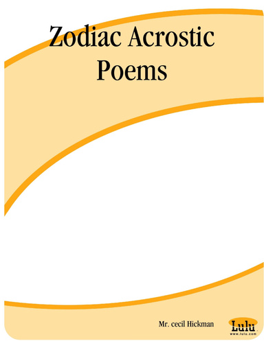 Zodiac Acrostic Poems
