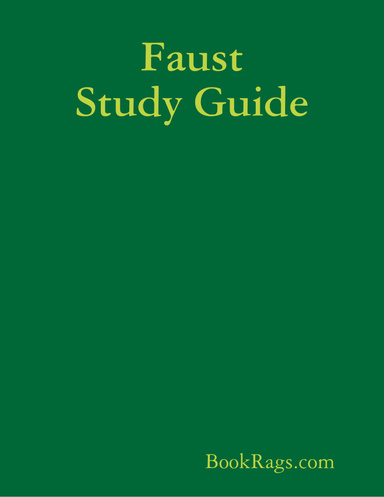 Faust Study Guide