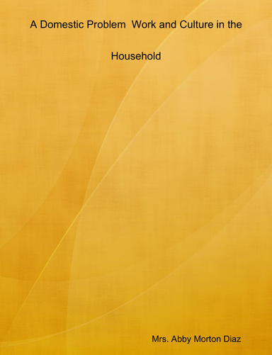 A Domestic Problem Work and Culture in the Household