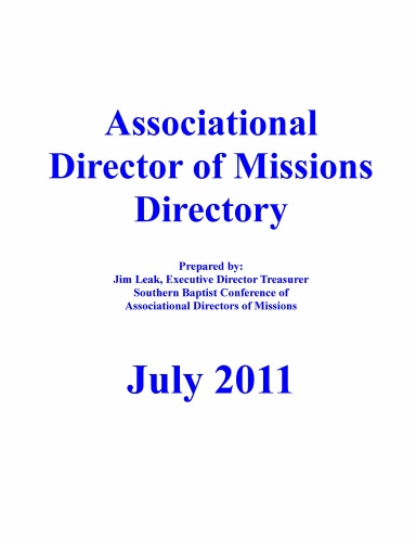 SBCADOM DOM DIRECTORY JULY 2011