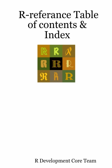 R-referance Table of contents & Index