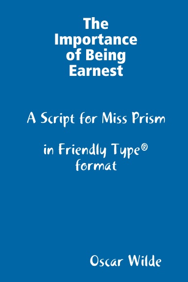 The Importance of Being Earnest - Miss Prism - Perfect Bound