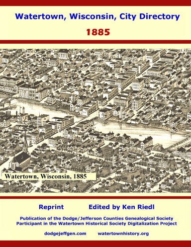 Watertown, Wisconsin, City Directory: 1885
