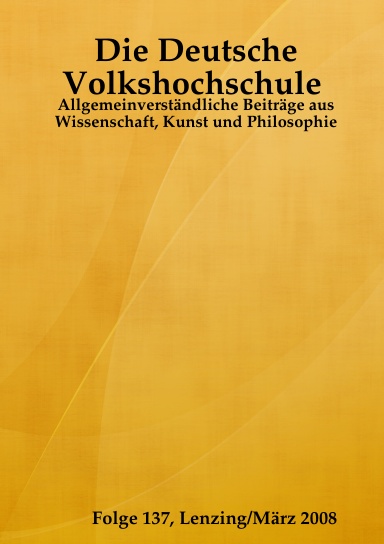 Die Deutsche Volkshochschule, Folge 137, März 2008