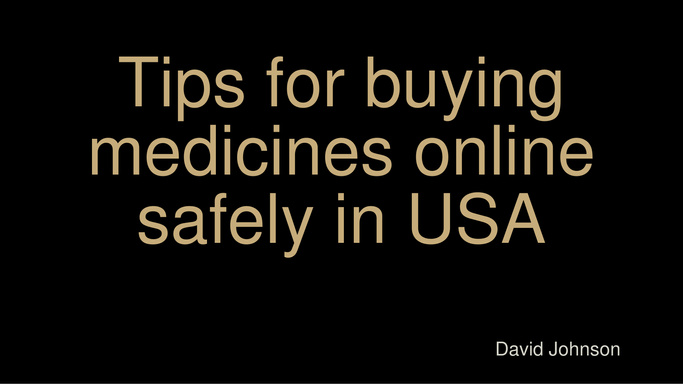 Tips for buying medicines online safely in USA