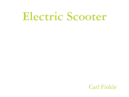 Electric Scooter - A Green Solution