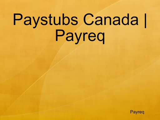 Paystubs Canada | Payreq