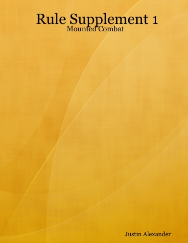 Rule Supplement 1: Mounted Combat