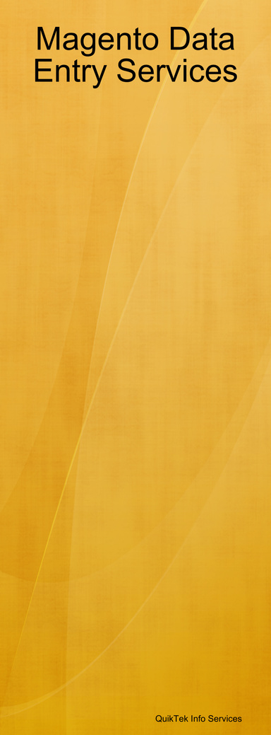 Magento Data Entry Services