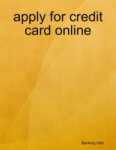 apply for credit card online