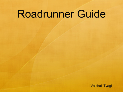 Roadrunner Guide