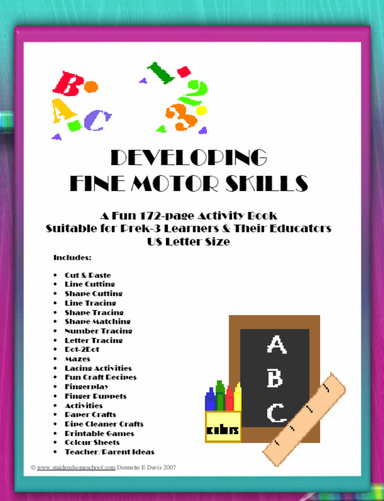 Developing Fine Motor Skills in Children, Activity Book, US Version