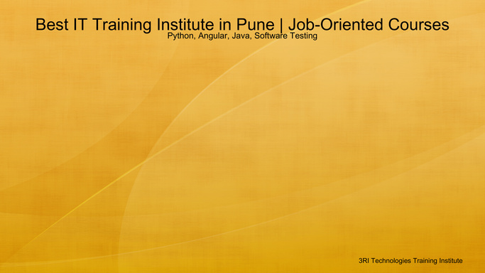 Best IT Training Institute in Pune | Job-Oriented Courses - Python, Angular, Java, Software Testing