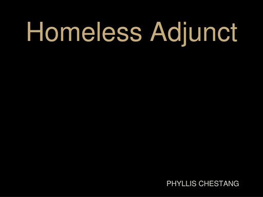 Homeless Adjunct