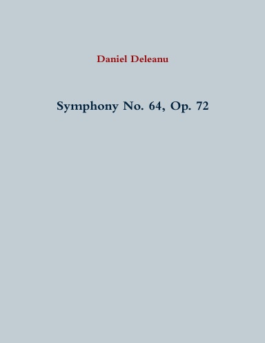 Symphony No. 64, Op. 72