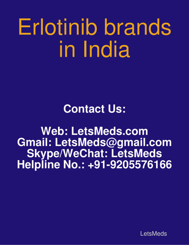 Erlotinib brands in India ( 厄洛替尼品牌在印度 )